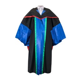 Graduation gown for the PhD degree in Personal Design Education Hong Kong Metropolitan University Doctoral gown E&L EDD Blue lining with red edge shawl Black dark blue and green lining graduation gown Graduation Gown Department Color DA381 Graduation gown for the PhD degree in Personal Design Education Hong Kong Metropolitan University Doctoral gown E&L EDD Blue lining with red edge shawl Black dark blue and green lining graduation gown Graduation Gown Department Color DA381